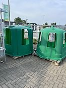 Cosnet RPE KA Futterraufe aus Kunststoff für 1,25 Meter Rundballen