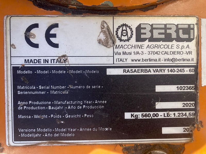 Berti Vary 140-245 60