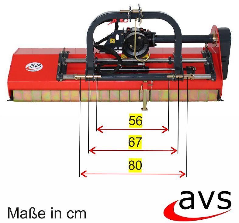 AVS Mulcher DP-A 175 Schlegelmulcher Mähwerk hydraulisch verschiebbar