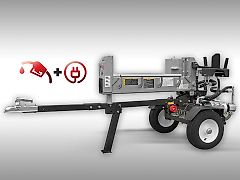 Jansen Holzspalter Jansen HS-20DS63K Benzin+Elektromotor, 20 t, 60 cm