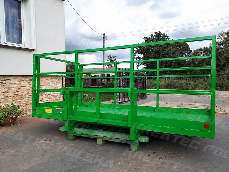 KREATEC Arbeitskorb, Arbeitsbühne mit Riffelblech 2,0 m