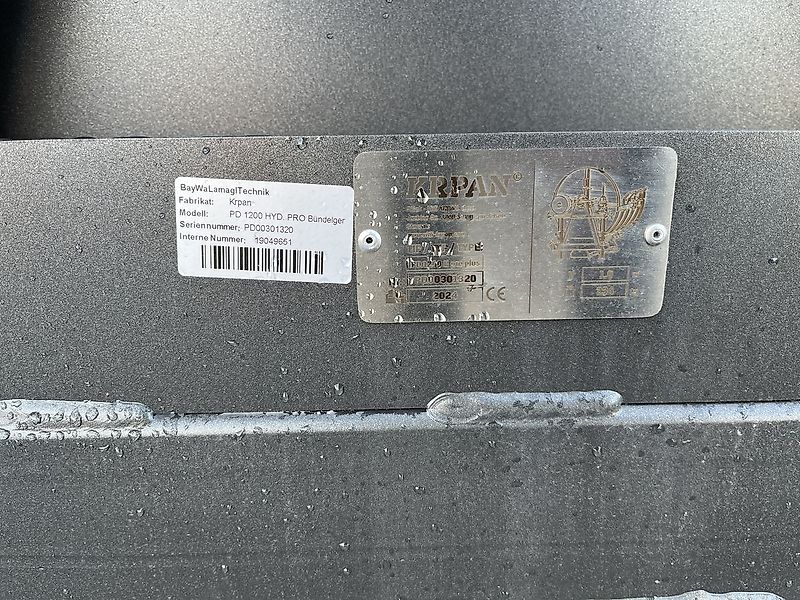 Krpan PD 1200 HYD. PRO Bündelgerät hydr. Vorspannung