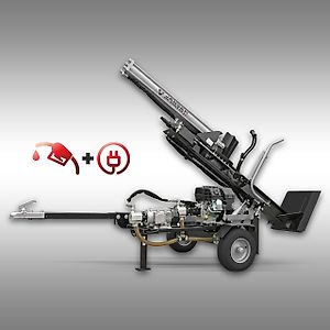 Jansen Holzspalter Jansen HS-20H110K-V2, KOMBI, Benzin+Elektro, 20 t, stehend