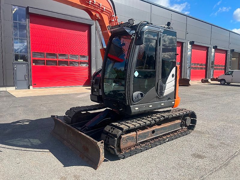 Hitachi ZX 85 US / Engcon, Pihdit, Rasvari, Kauha