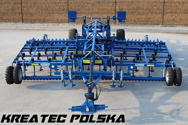 Rolmako Grubber universal / Universalgrubber U 497 halb-gehängte Version für Saatbettbereitung und Stoppelbearbeitung mit Zinken ST (Feder 90x13 mm) von 3 m bis 6 m