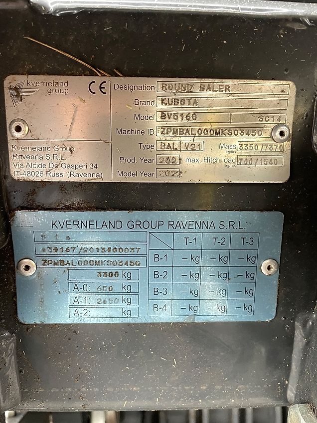 Kubota BV 5160 Plus / Vicon RV 5216