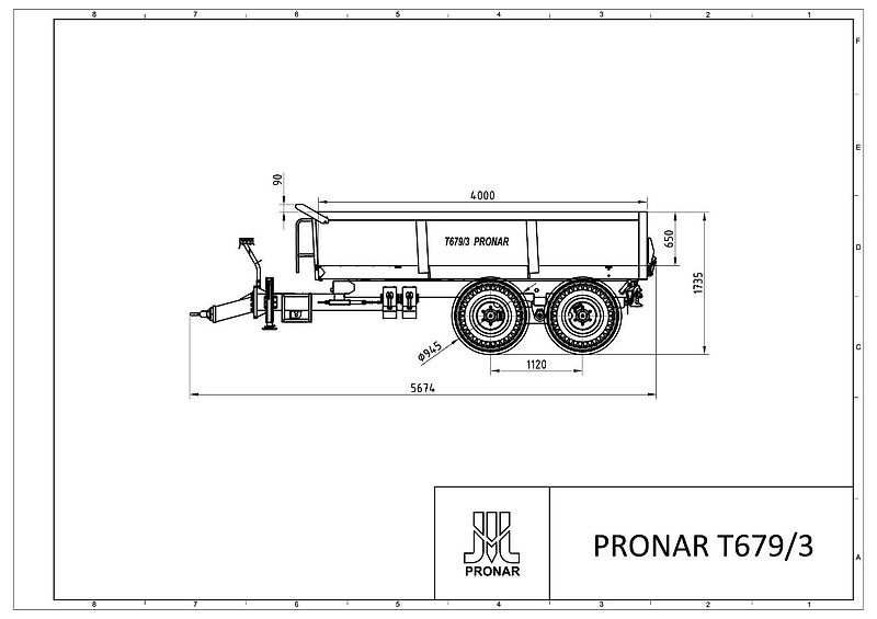 Pronar Schwerlast Bau- Muldenkipper T 679/3, 13 to, NEU