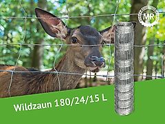 Knotengeflecht 180/24/15 L Forstzaun Wildzaun