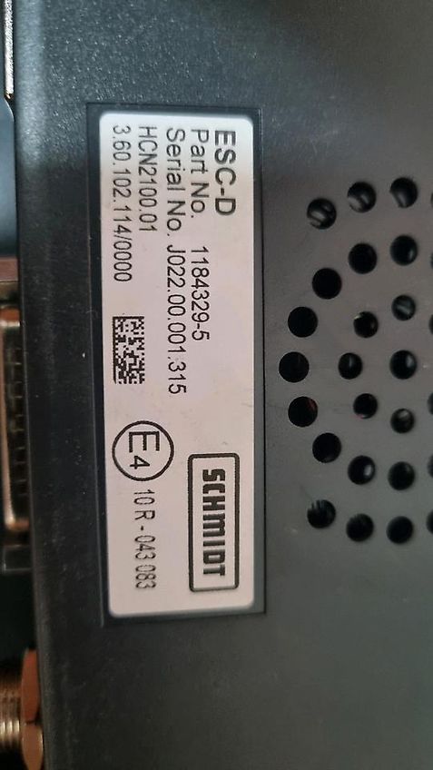 Schmidt Aebi ESC-D Salzstreuer Steuerung Bordcomputer 1184329-5 Bedieeinheit Stratos Salzsilo