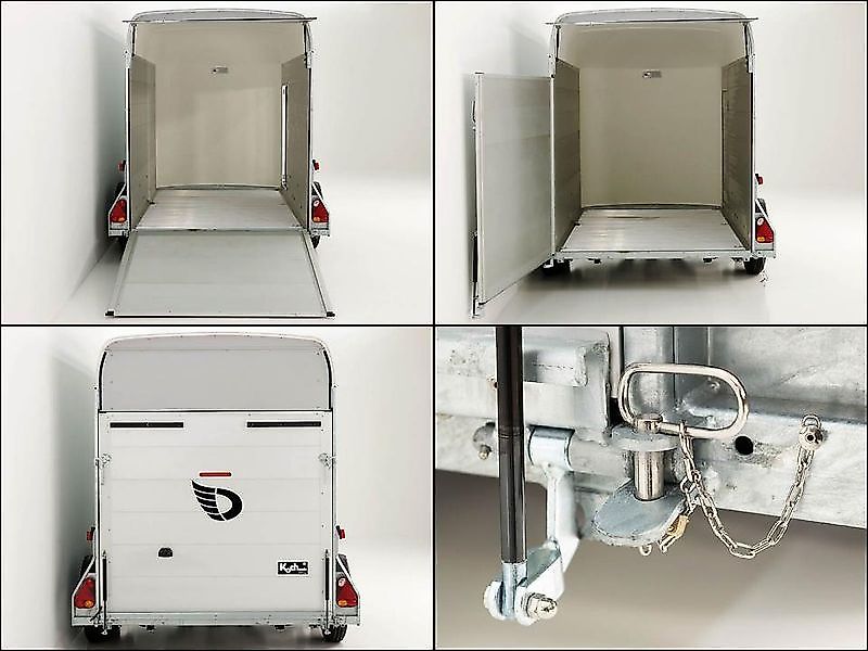 Debon Kofferanhänger C500 164x300cm H:200cm 2,0t|Alu|Polybug|Tür