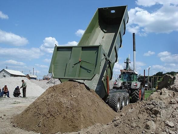 Kobzarenko Muldenkipper TSP-39 *Neu* mit Lenkachsen, 25,5 m³, 35,5 m³ mit Aufsatzbordwände